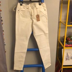 Madewell white skinny jeans size 32